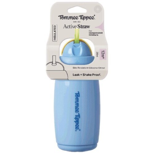 Tommee Tippee Active Straw hrneček 266ml 12m+ mod.