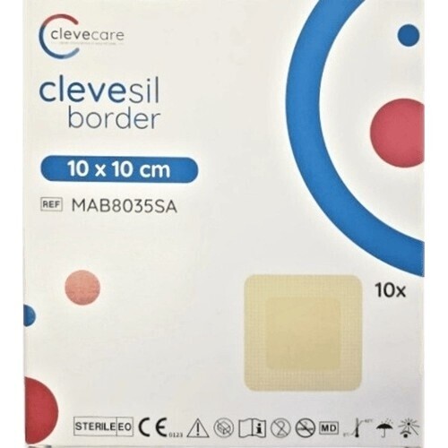 Clevecare Clevesil Border sil.pěn.kr.10x10cm 10ks