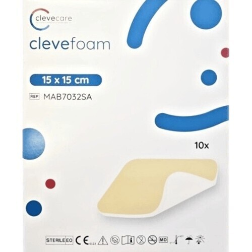 Clevecare Clevefoam pěnové krytí 15x15cm 10ks