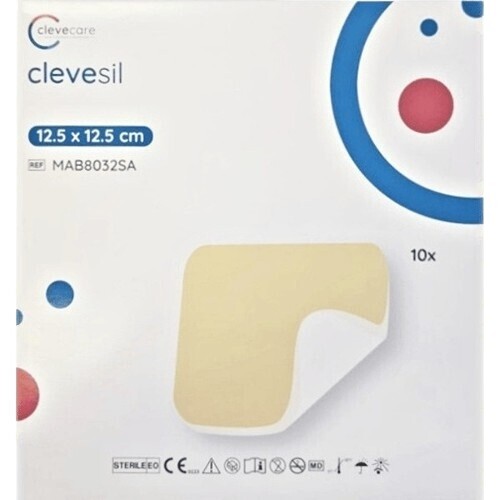 Clevecare Clevesil sil.pěn.krytí 12.5x12.5cm 10ks