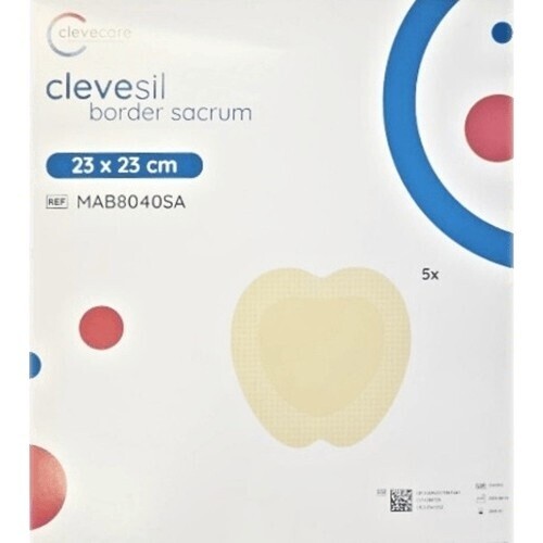 Clevecare Clevesil Border Sacrum krytí 23x23cm 5ks