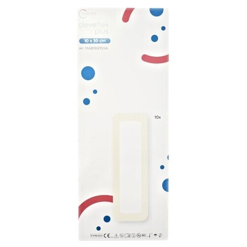 Clevecare Cleveflex Plus silik.krytí 10x30cm 10ks