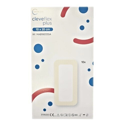 Clevecare Cleveflex Plus silik.krytí 10x20cm 10ks