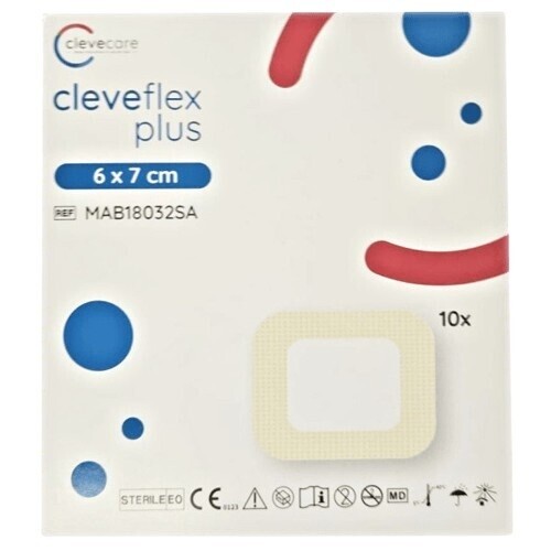 Clevecare Cleveflex Plus silikon.krytí 6x7cm 10ks