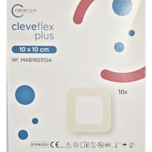 Clevecare Cleveflex Plus silik.krytí 10x10cm 10ks