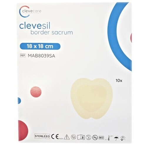 Clevecare Clevesil Border Sacrum krytí18x18cm 10ks