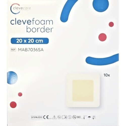 Clevecare Clevefoam Border pěn.krytí 20x20cm 10ks