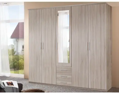 Šatní skříň Ben, 225 cm, dub sonoma