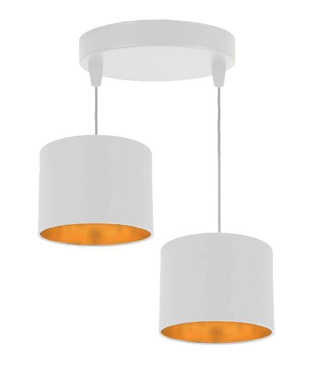 Závěsná lampa bílá deska 2xE27 Atlanta