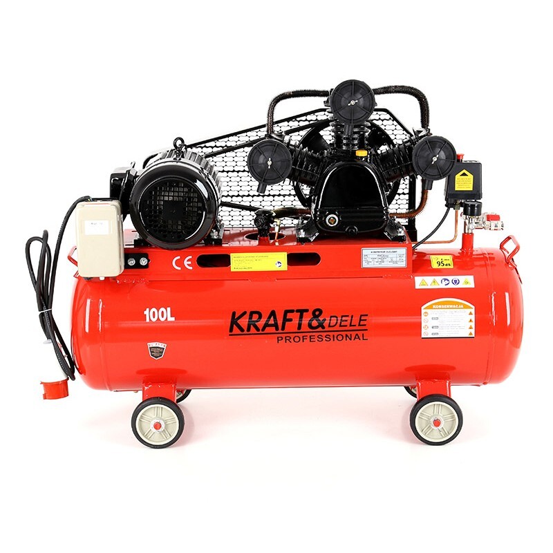 Kraft&Dele olejový kompresor třípístový 100l 400V KD405