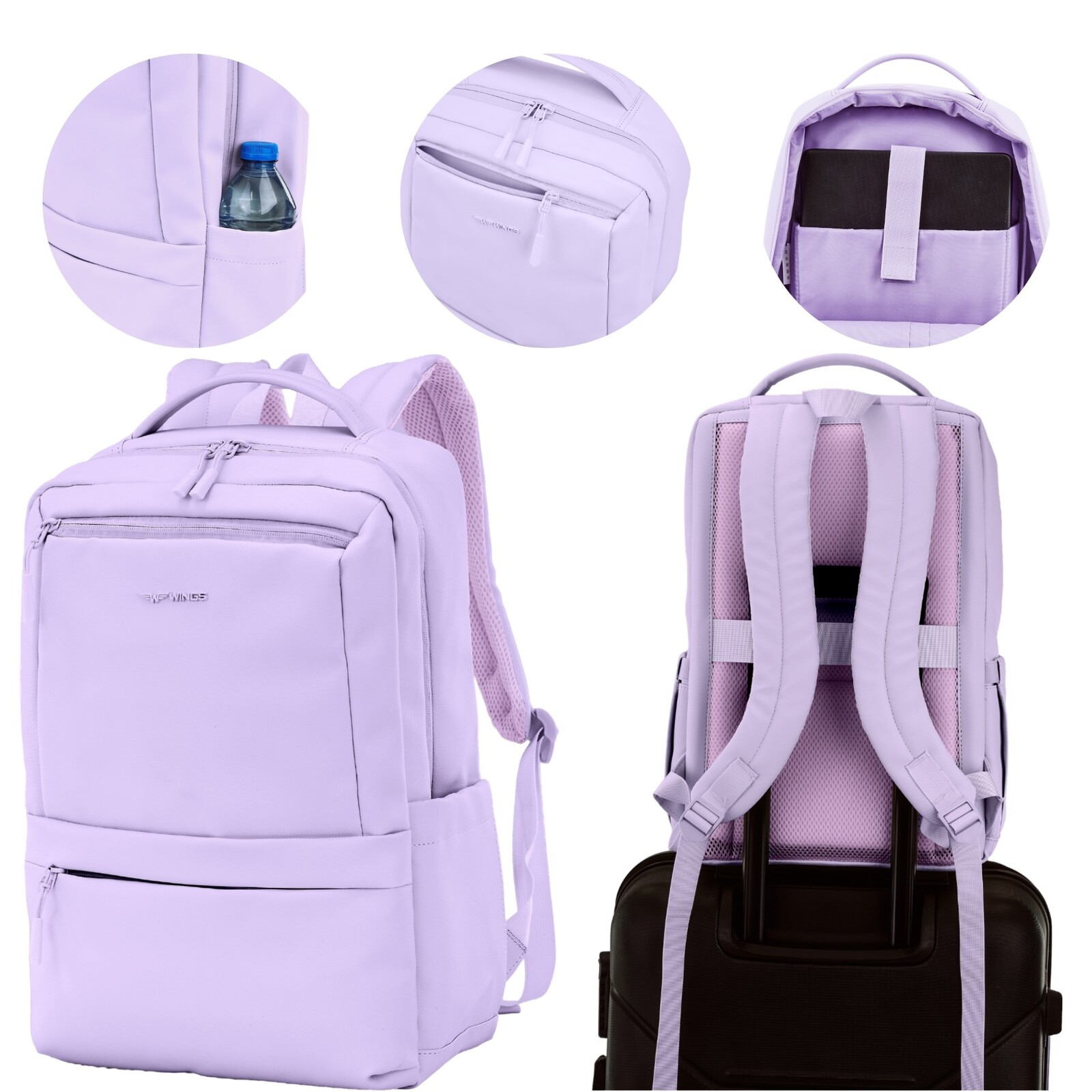 Unisex kabinový cestovní batoh Wings fialový Velikost: ONE SIZE