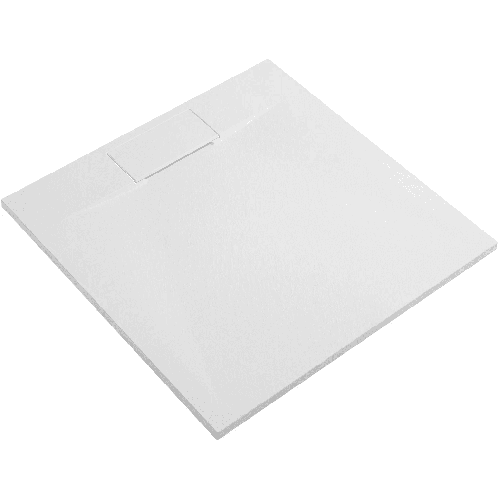 CERANO Sprchová vanička čtvercová Enzo SMC/minerální kompozit strukturovaná bílá matná 80x80x3 CER-666043