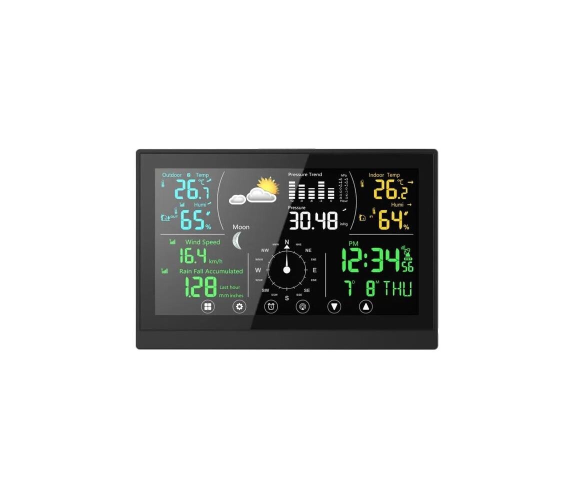 Winner Group - Dotyková meteostanice s LCD barevným displejem 5V/3xAAA + 6xAA WINMETEOSTAN
