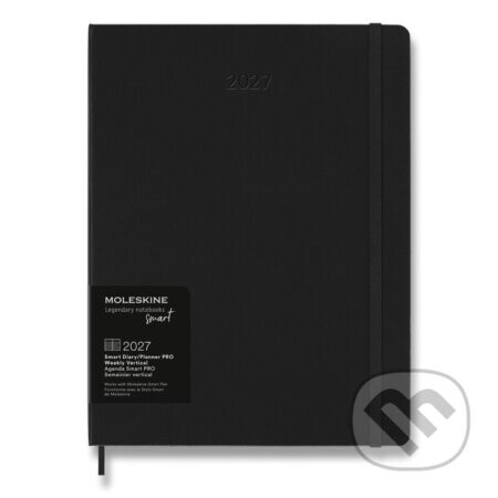 Moleskine – 12-mesačný týždenný diár Smart PRO 2027 (čierny)