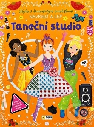 Kniha s diamantovými samolepkami - TANEČNÍ STUDIO - Navrhuj a Lep