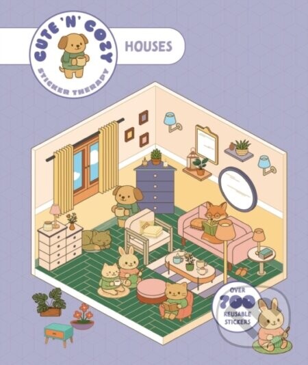 Cute n Cozy Sticker Therapy: Homes (Over 500 reusable stickers!)