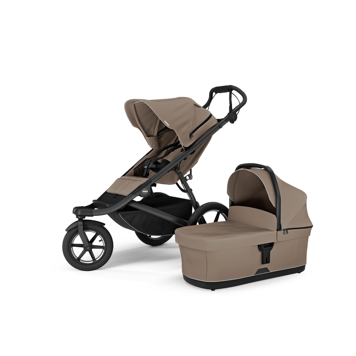 Thule set Urban Glide 3 + hluboká korba - Tinted Taupe