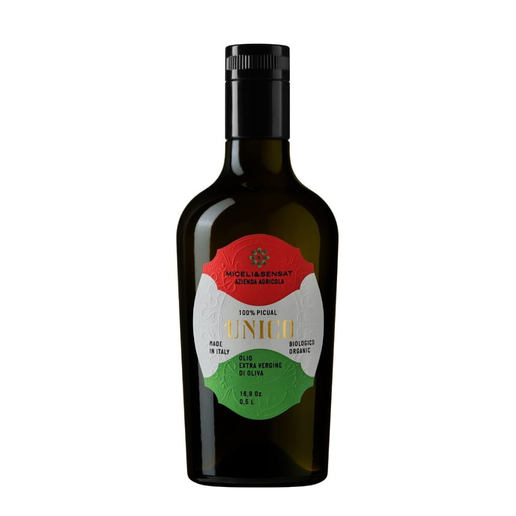 Prémiový BIO extra panenský olivový olej MICELI & SENSAT UNICO 500 ml ze Sicílie
