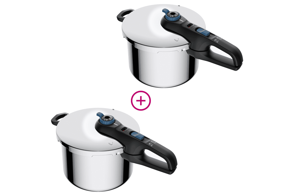 Akční set dvou tlakových hrnců Tefal Secure Trendy 8 l P2584401