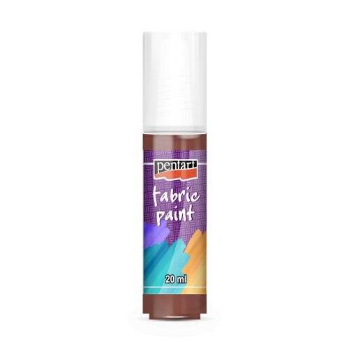 Barva na textil 20 ml TMAVĚ HNĚDÁ