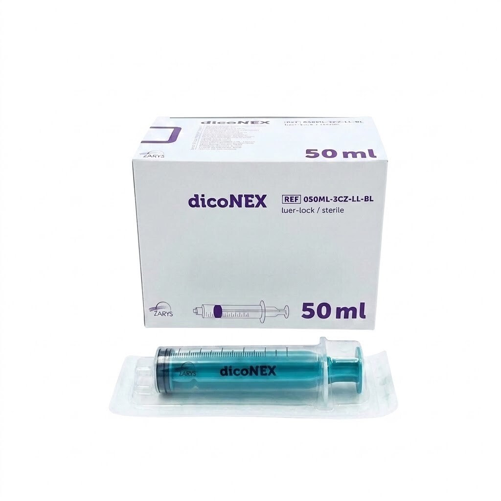 Zarys Stříkačka dicoNEX 50ml 3-dílná, Luer-Lock (25ks)