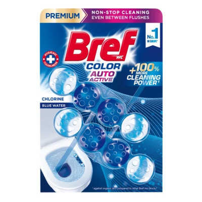 Bref WC blok Color Auto Active Chlorine 2 x 50 g