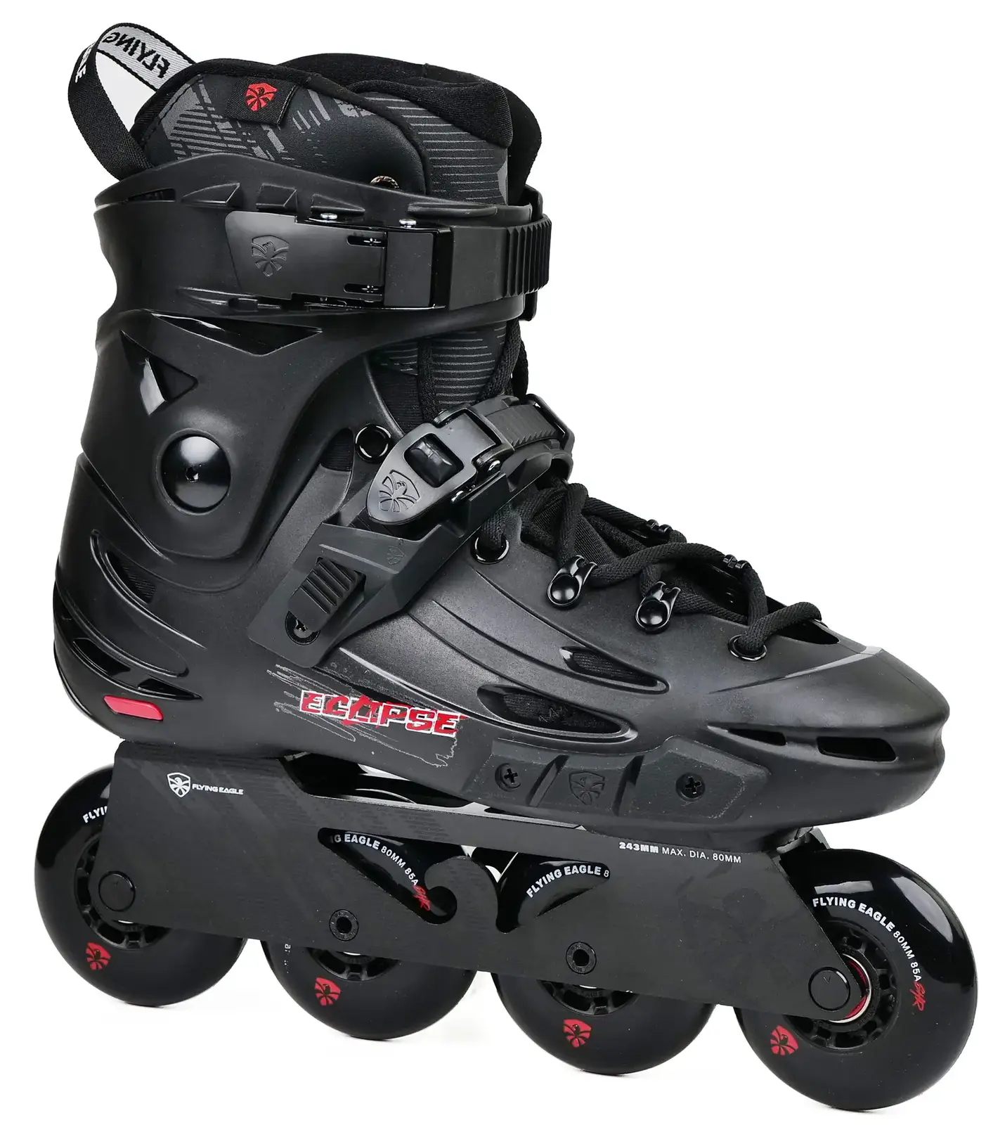 FlyingEagle - Eclipse Freeskates Black - Freestyle brusle Velikost (brusle): 38