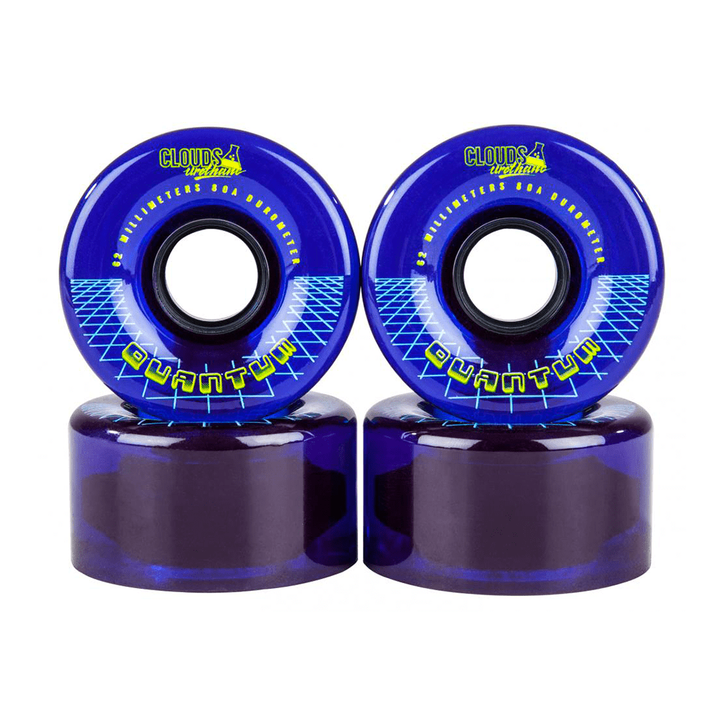 Clouds Urethane - Quantum 62mm / 80a (sada 4 koleček) - Clear/Blue