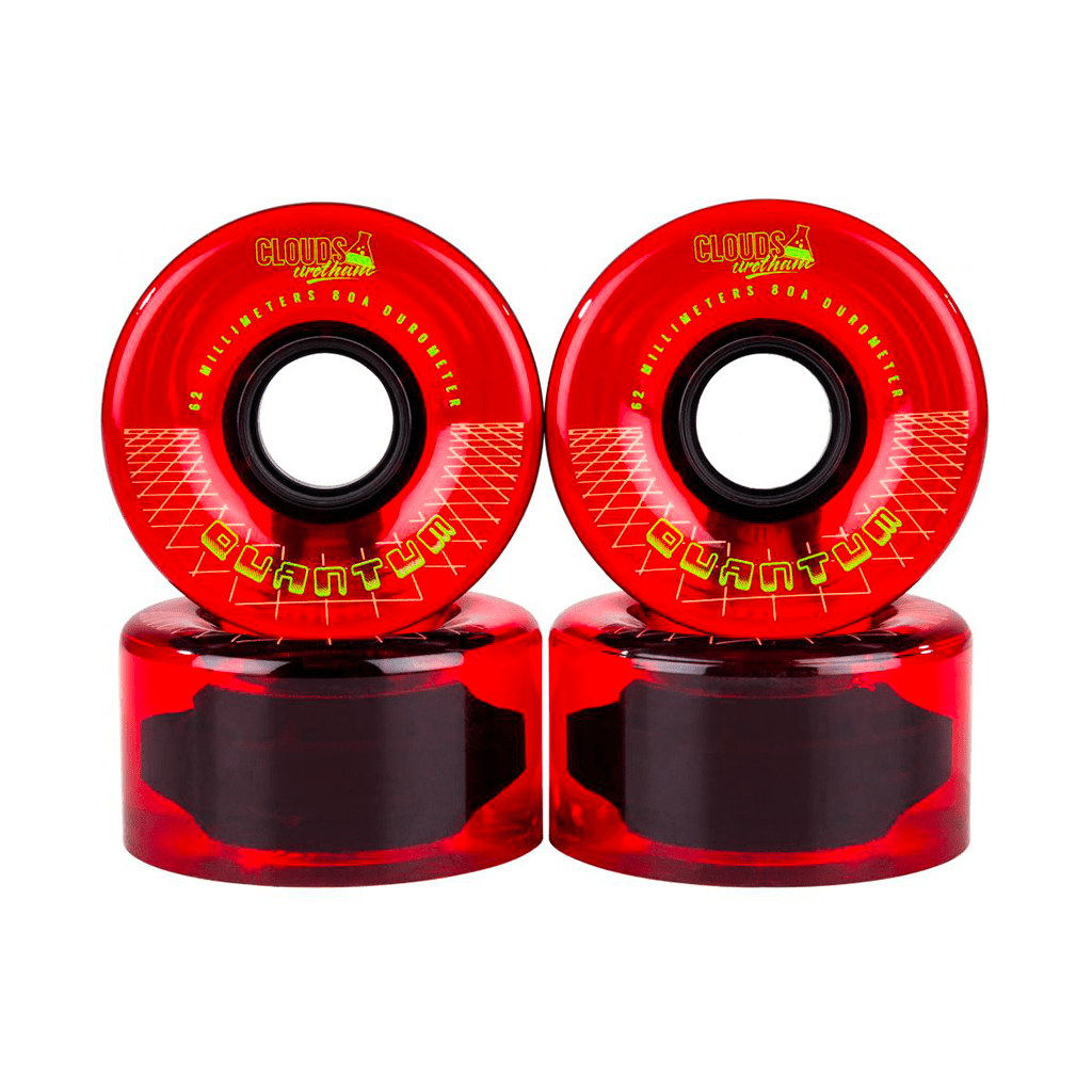 Clouds Urethane - Quantum 80a (sada 4 koleček) - Clear/Red