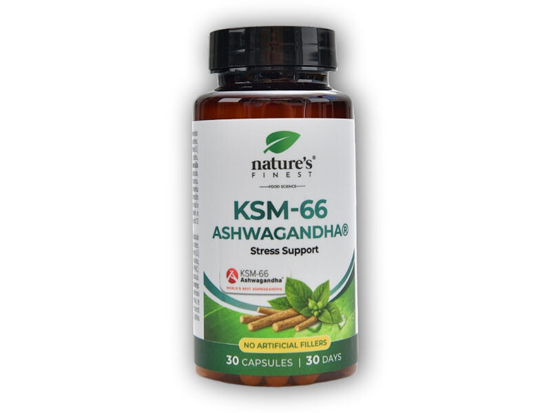 Nature's Finest KSM - 66 ashwagandha 60 kapslí