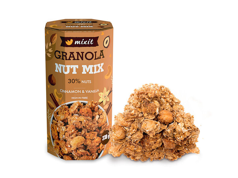 Mixit Granola z pece – Ořechový mix 370g