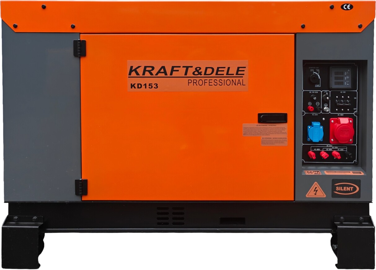 KRAFT&DELE Třífázový dieselový generátor 14/15,5 kW KD153