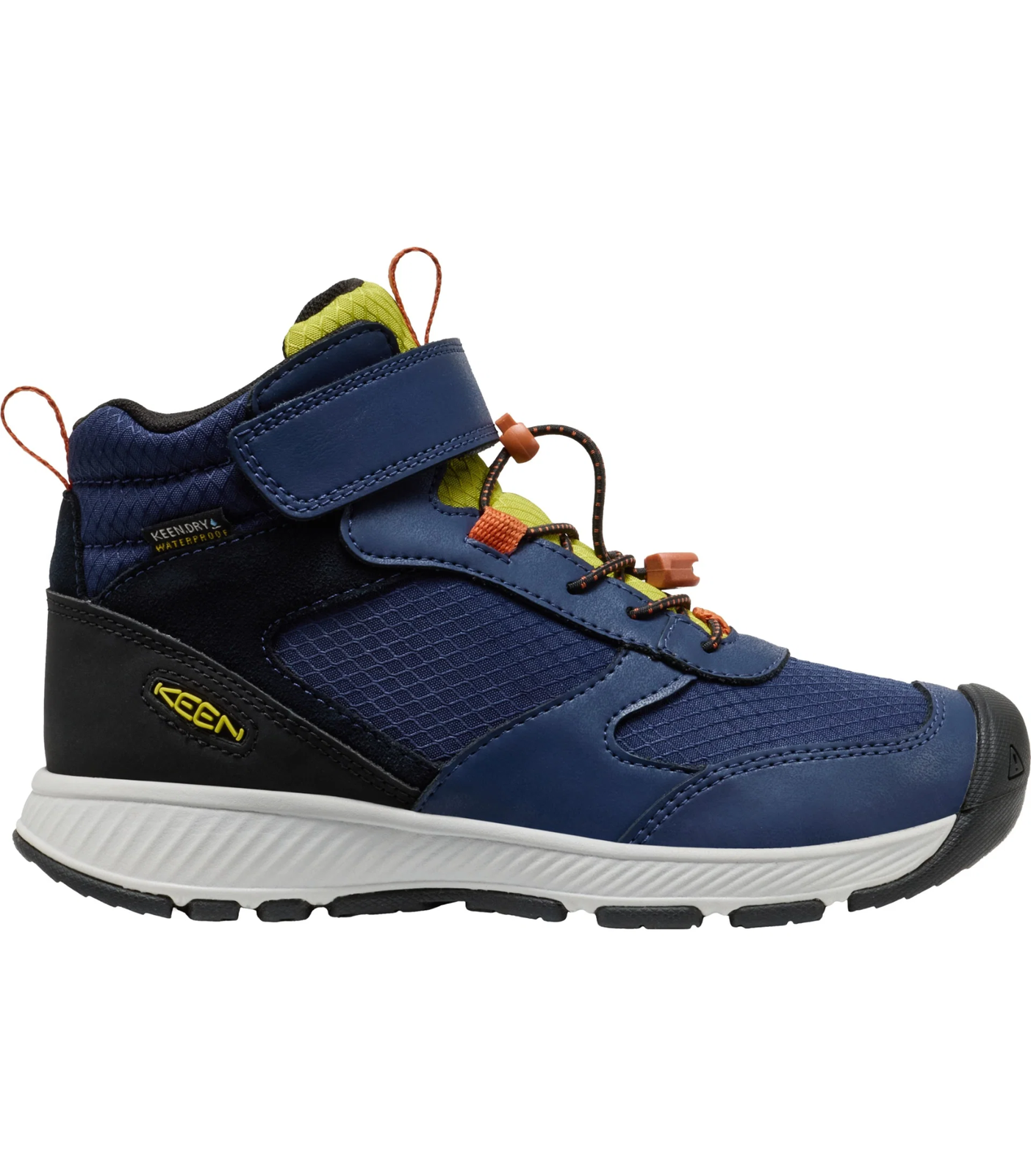 KEEN Skua MID WP YOUTH Kotníkové zimní boty naval academy/rogue green 32-33 10058526KEN01C04