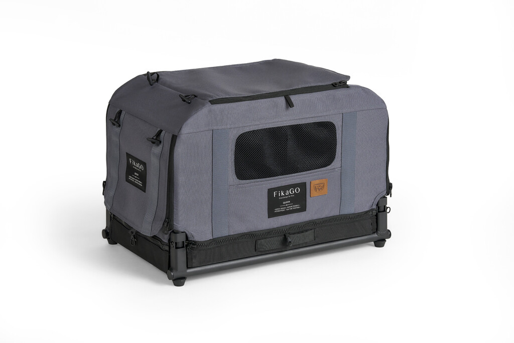 FIKAGO Skládací kennel přepravka Queen XS Grey