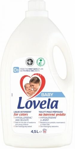 LOVELA Lovela Baby tekutý prací přípravek na barevné prádlo  50 pracích dávek 4.5 l