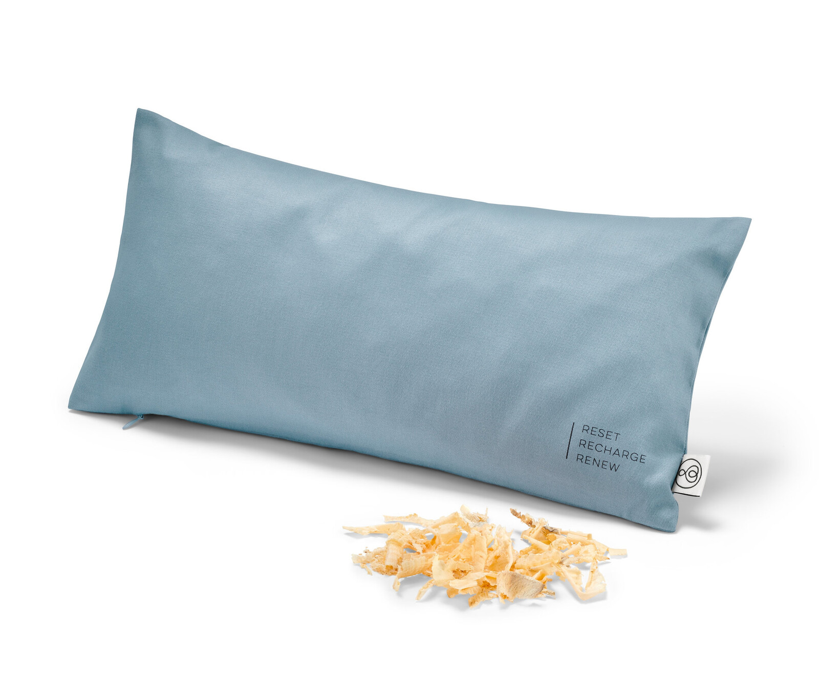 Tchibo - Limbový polštářek cca 40 × 20 cm - barva: modrá