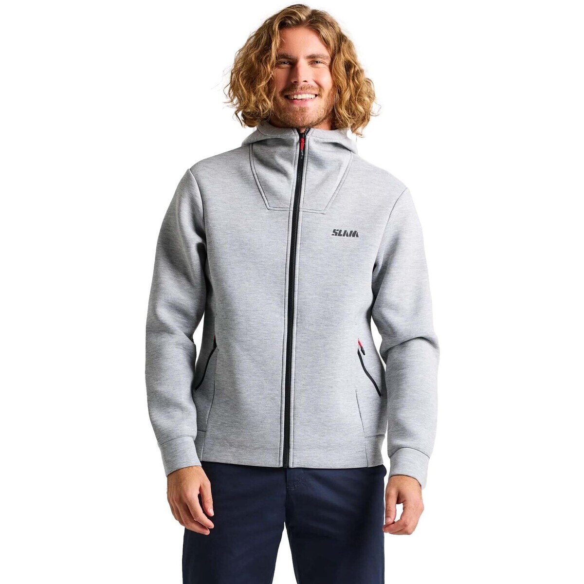 Slam  Act Full-Zip Hoodie  Stříbrná