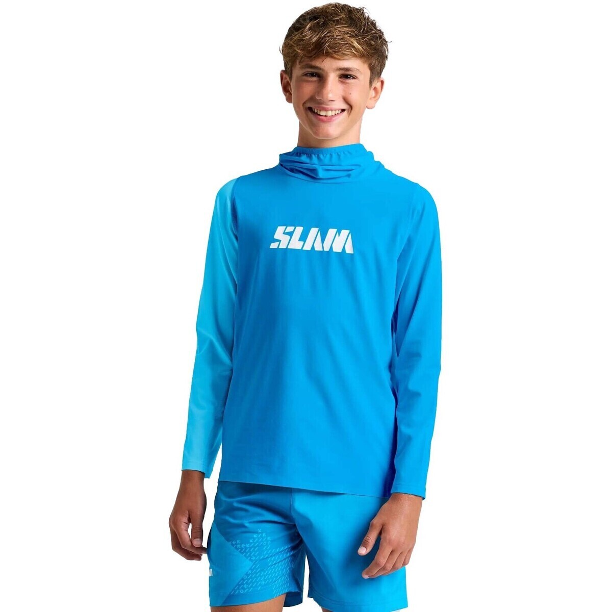 Slam  Od Jr Tech Hooded  Modrá