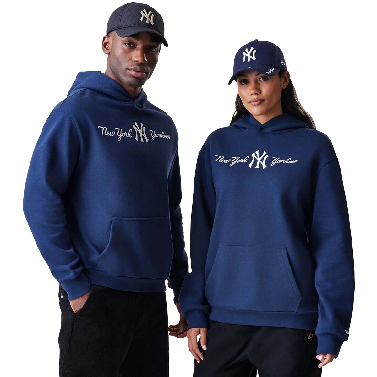 New-Era  Mlb Script Os Hoodie Neyyan Nsn  Modrá