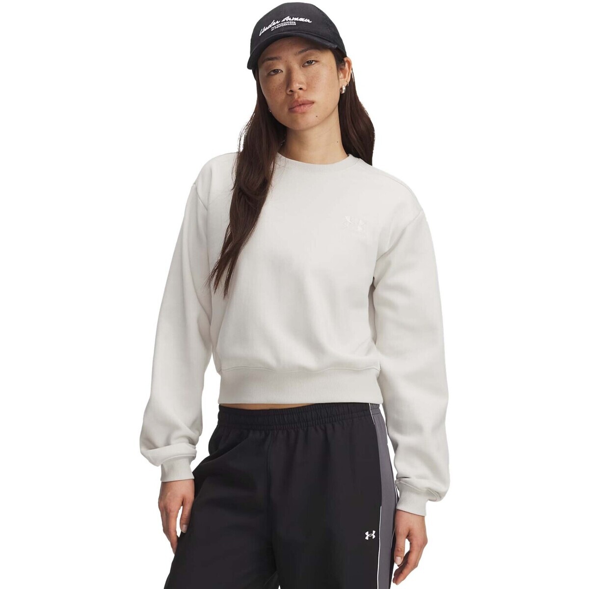 Under Armour  Ua Icon Vida Flc Crew  Bílá