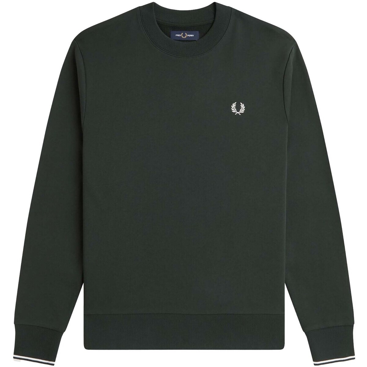 Fred Perry  Fp Crew Neck Sweatshirt  Zelená