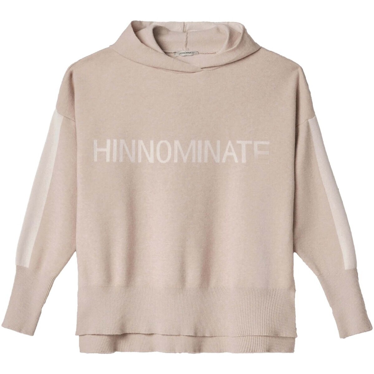 Hinnominate  Maglia Capp C/Bande In Contrasto Logo In P Rovesci  Béžová