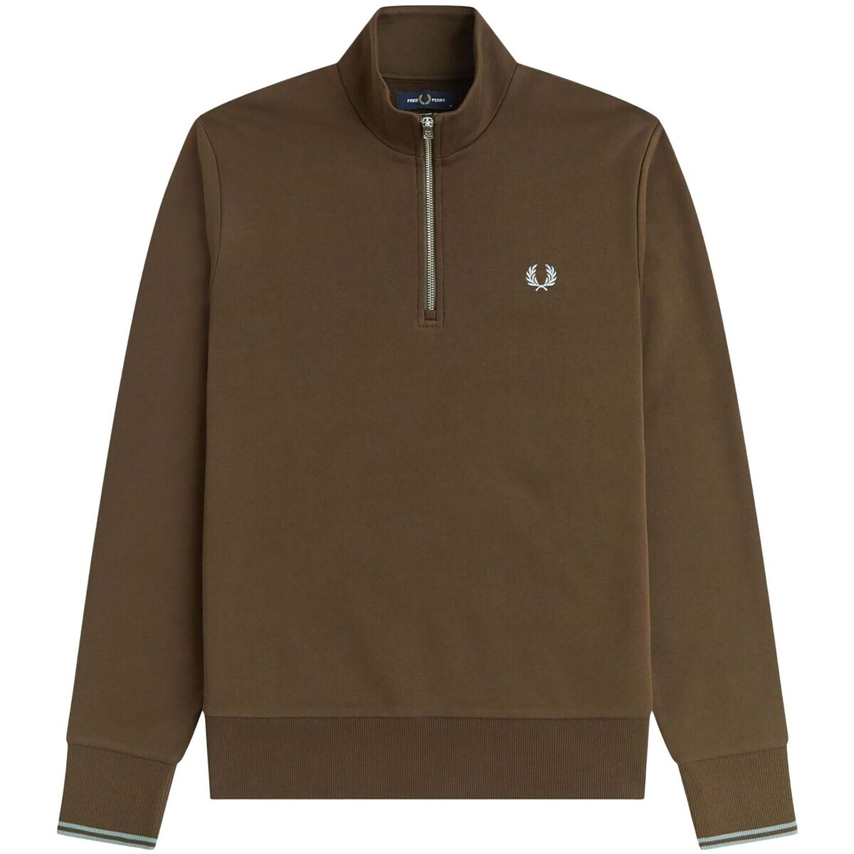 Fred Perry  Fp Half Zip Sweatshirt  Hnědá
