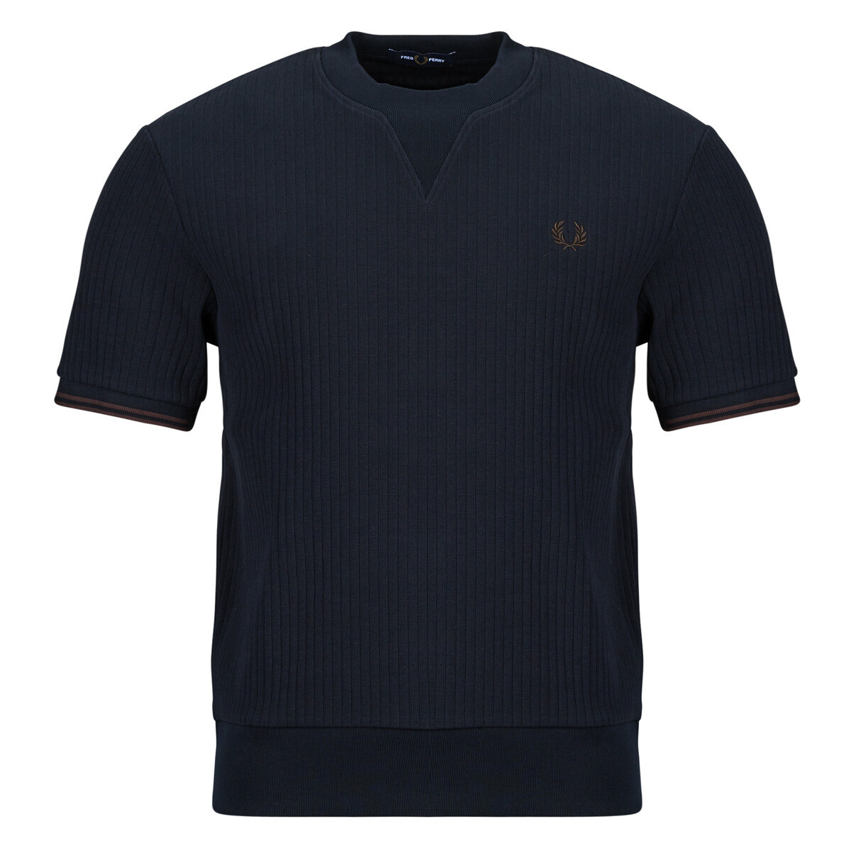 Fred Perry  DROP NEEDLE JERSEY  Tmavě modrá