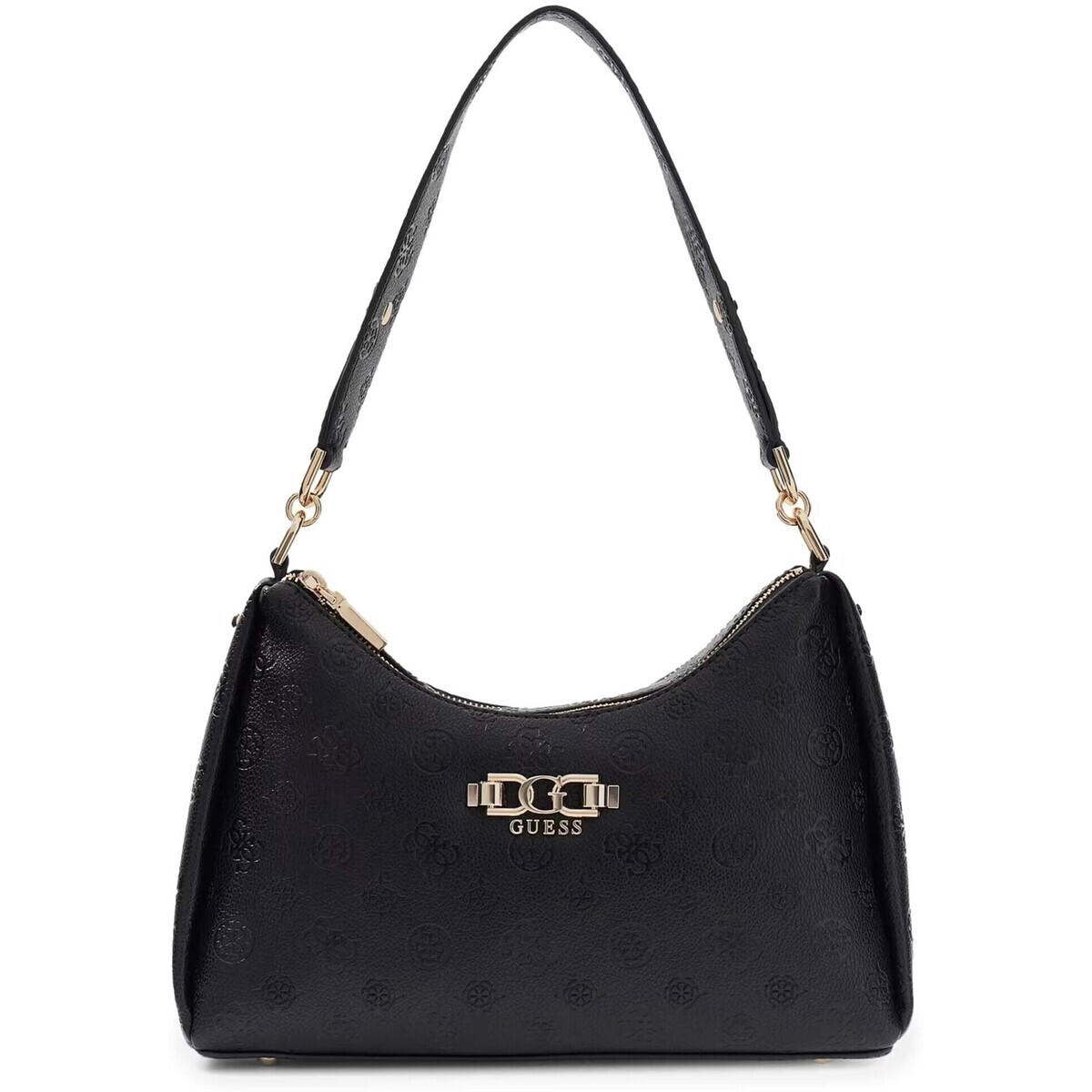 Guess  Anise Double Zip Shoulder Bag  Černá