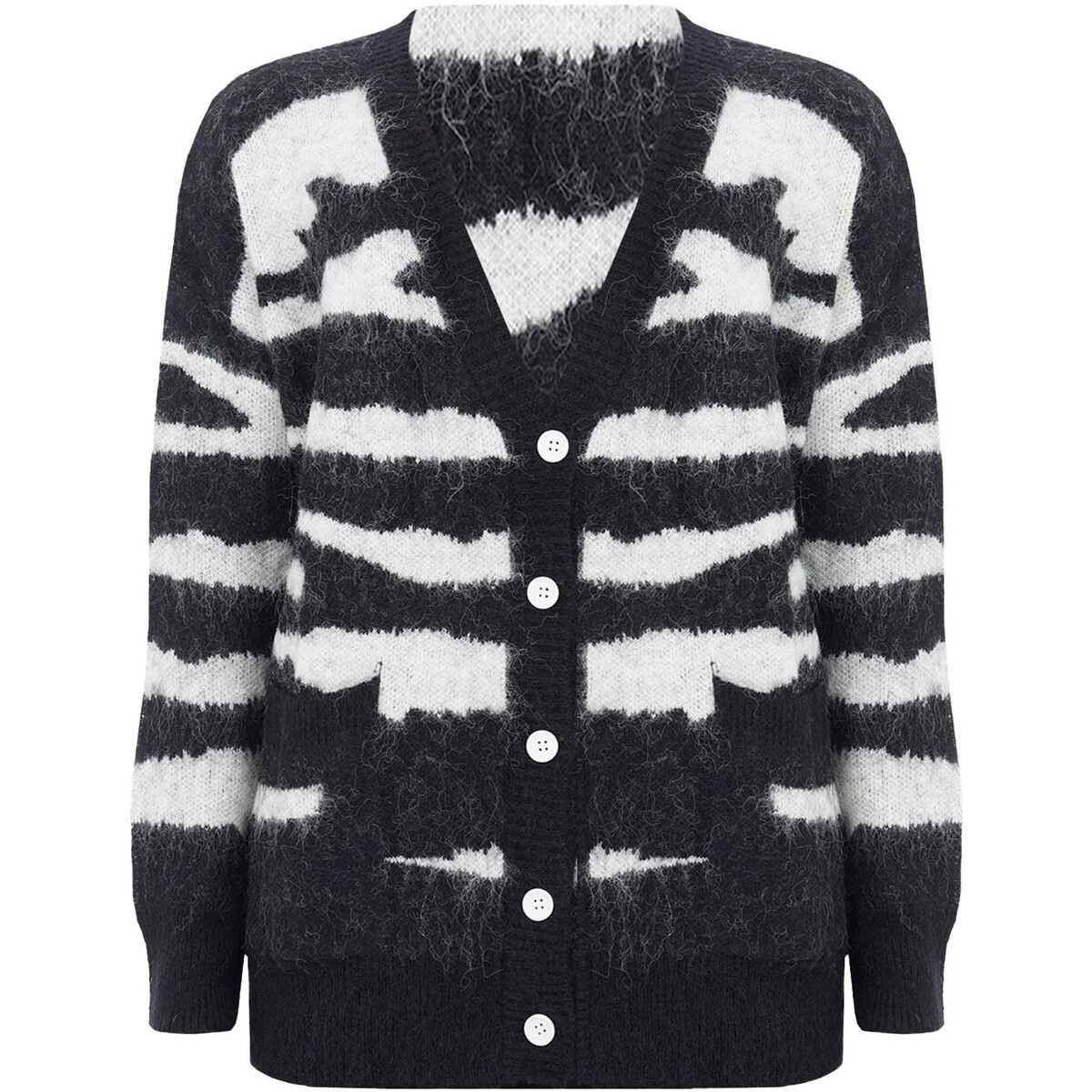 Acupuncture  Acu Cardigan Zebra  Černá