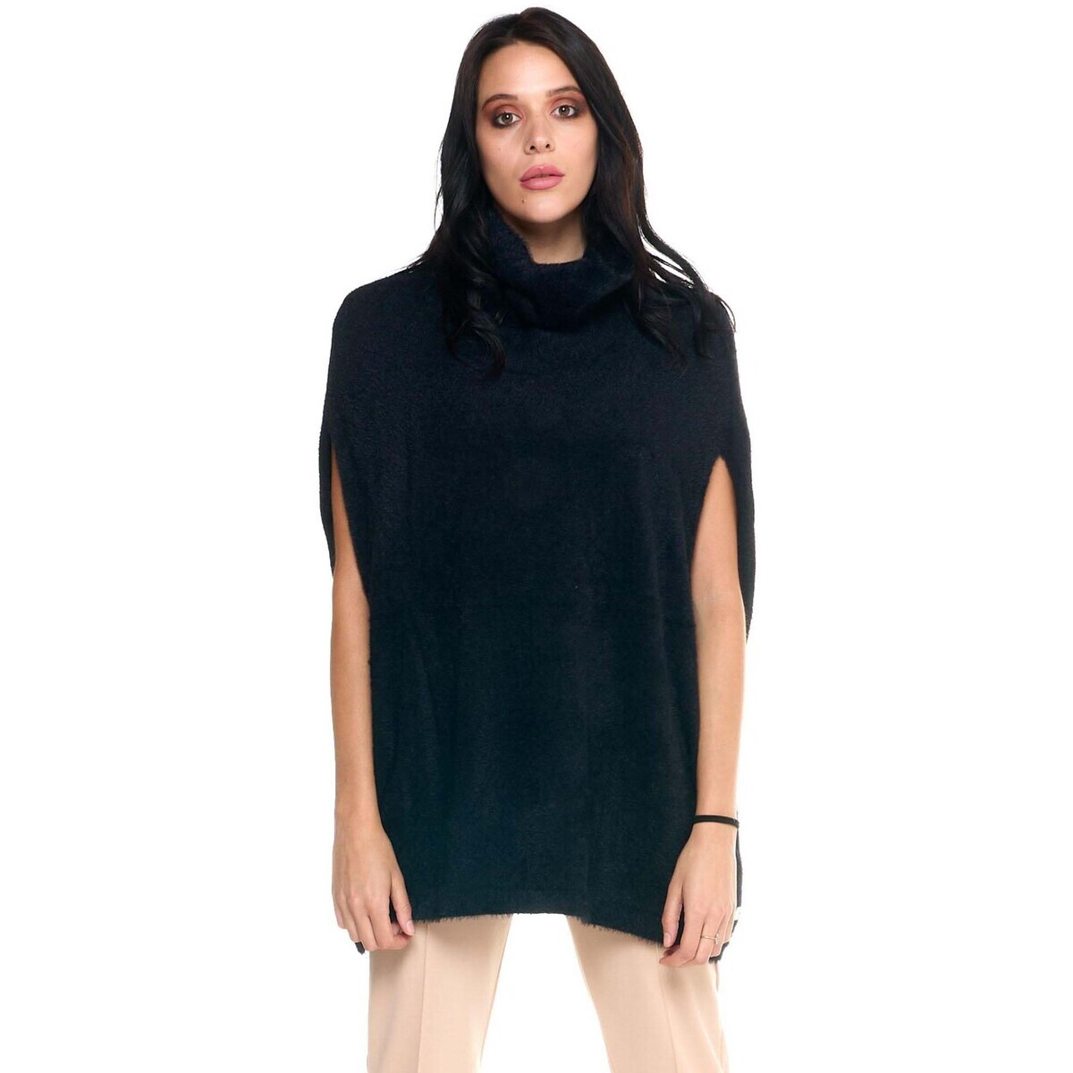 Leone 1947 Woman Sleeveless Sweater Leisure Černá