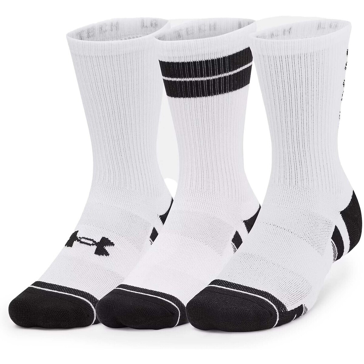Under Armour  Ua Perf Tech Nov 3Pk Crew  Bílá