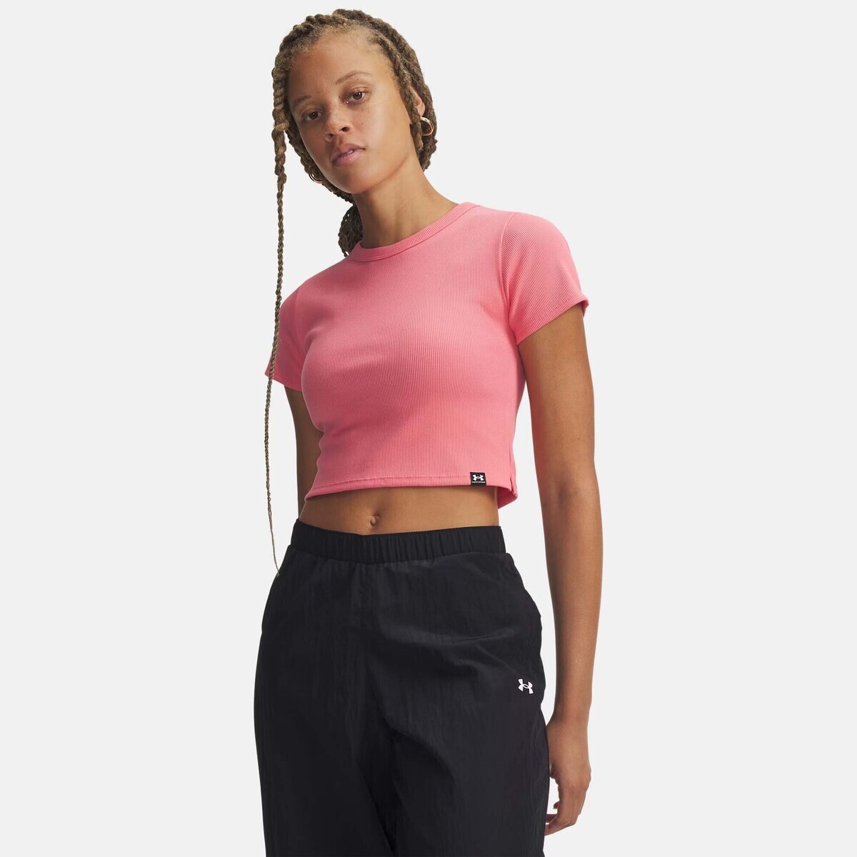 Under Armour  Ua Rival Rib Baby Tee  Růžová