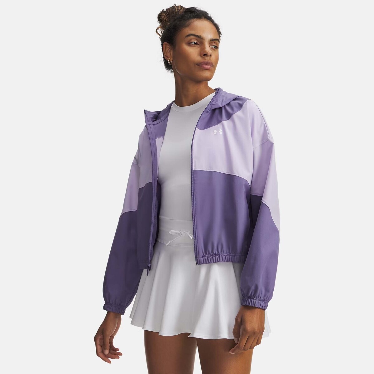 Under Armour  Ua Rival Woven Jkt Hd  Fialová